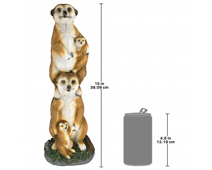 Toscano - Meerkat Generations Garden Statue