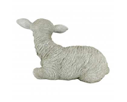 Toscano Yorkshire Lamb Garden Statue - Sitting Lamb