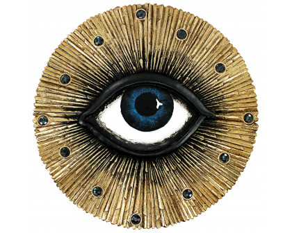 Toscano - All Seeing Eye Awakened Spiritual Consciousness Wall Sculpture