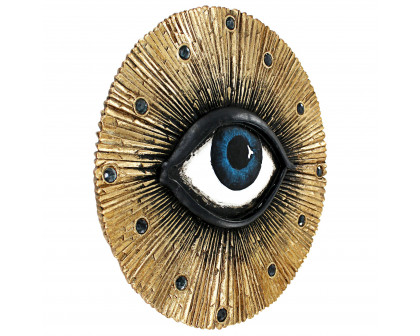 Toscano - All Seeing Eye Awakened Spiritual Consciousness Wall Sculpture