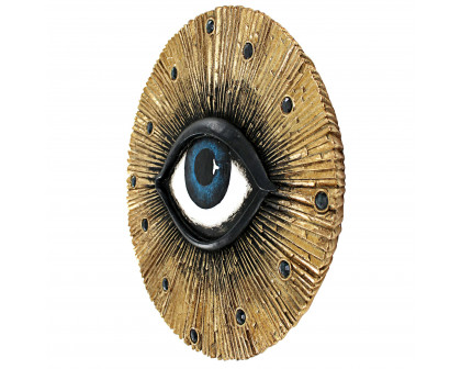 Toscano - All Seeing Eye Awakened Spiritual Consciousness Wall Sculpture