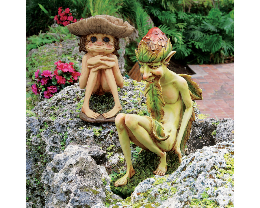 Toscano - Svenska and Theodor the Garden Trolls Statues