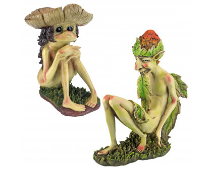 Toscano - Svenska and Theodor the Garden Trolls Statues