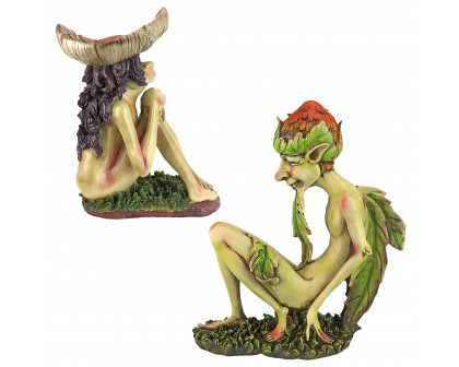 Toscano - Svenska and Theodor the Garden Trolls Statues