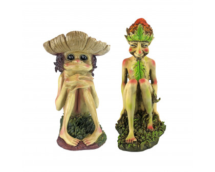 Toscano - Svenska and Theodor the Garden Trolls Statues