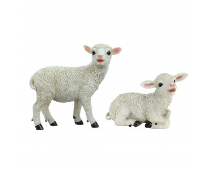 Toscano - Set of 2 Yorkshire Lamb Garden Statues