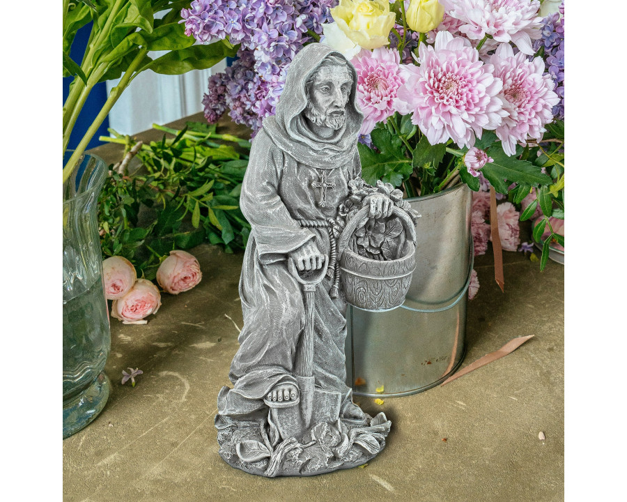 Toscano - St. Fiacre the Gardener Patron Saint Statue