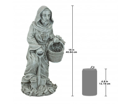 Toscano St. Fiacre the Gardener Patron Saint Statue - Small