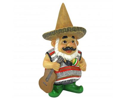 Toscano - Pancho the Mariachi Garden Gnome Statue