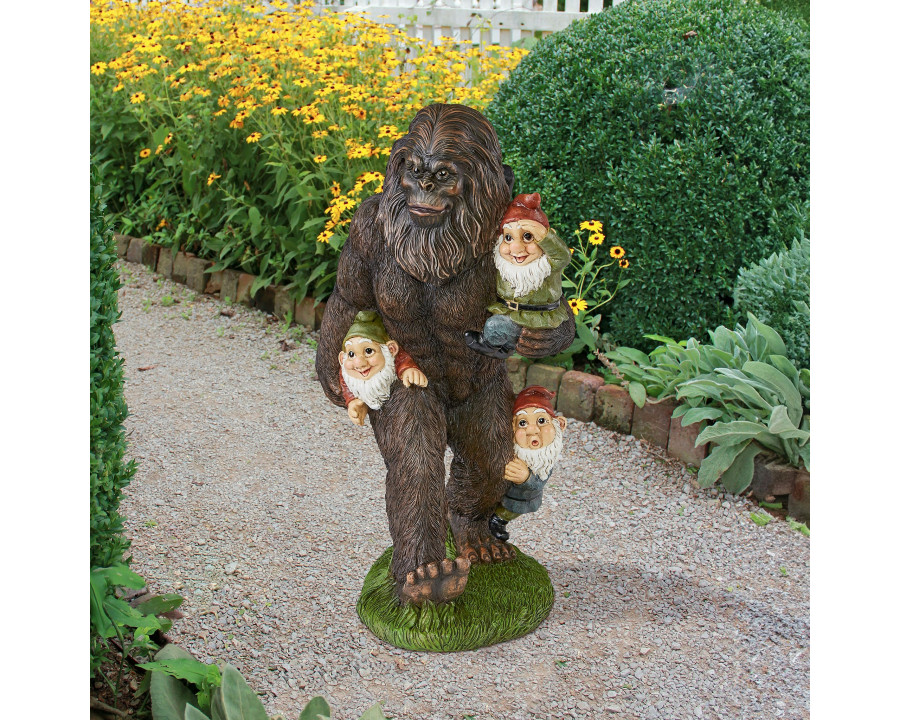 Toscano - Schlepping the Garden Gnomes Bigfoot Statue