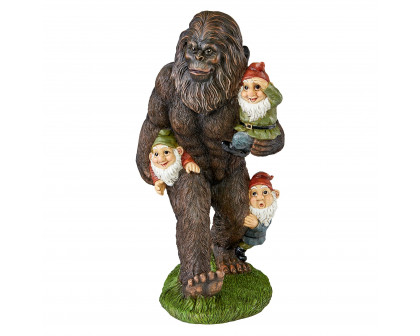 Toscano - Schlepping the Garden Gnomes Bigfoot Statue