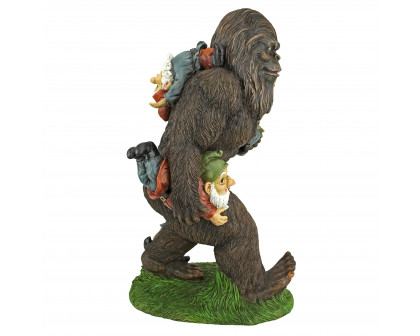 Toscano - Schlepping the Garden Gnomes Bigfoot Statue