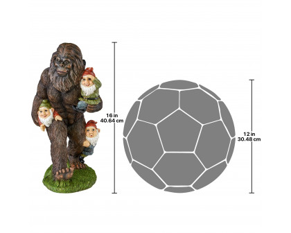 Toscano - Schlepping the Garden Gnomes Bigfoot Statue