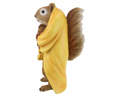 Toscano - Sensei Monk Zen Garden Squirrel Animal Statue