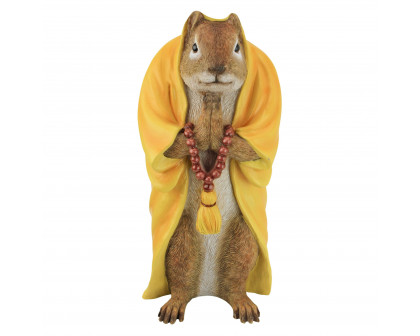 Toscano - Sensei Monk Zen Garden Squirrel Animal Statue