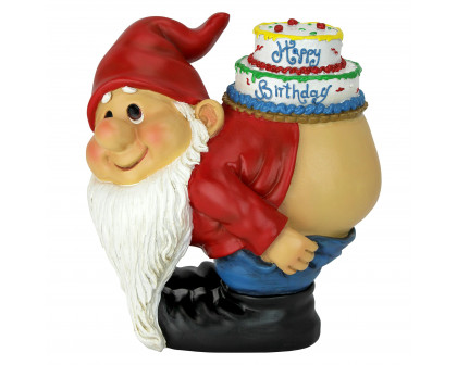 Toscano - Loonie Moonie Happy Birthday Garden Gnome Statue