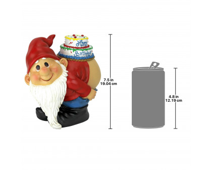 Toscano - Loonie Moonie Happy Birthday Garden Gnome Statue