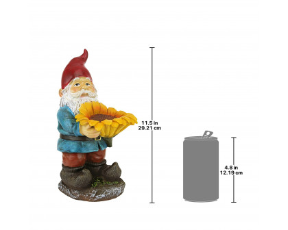 Toscano - Sunflower Sammy Garden Gnome Statue