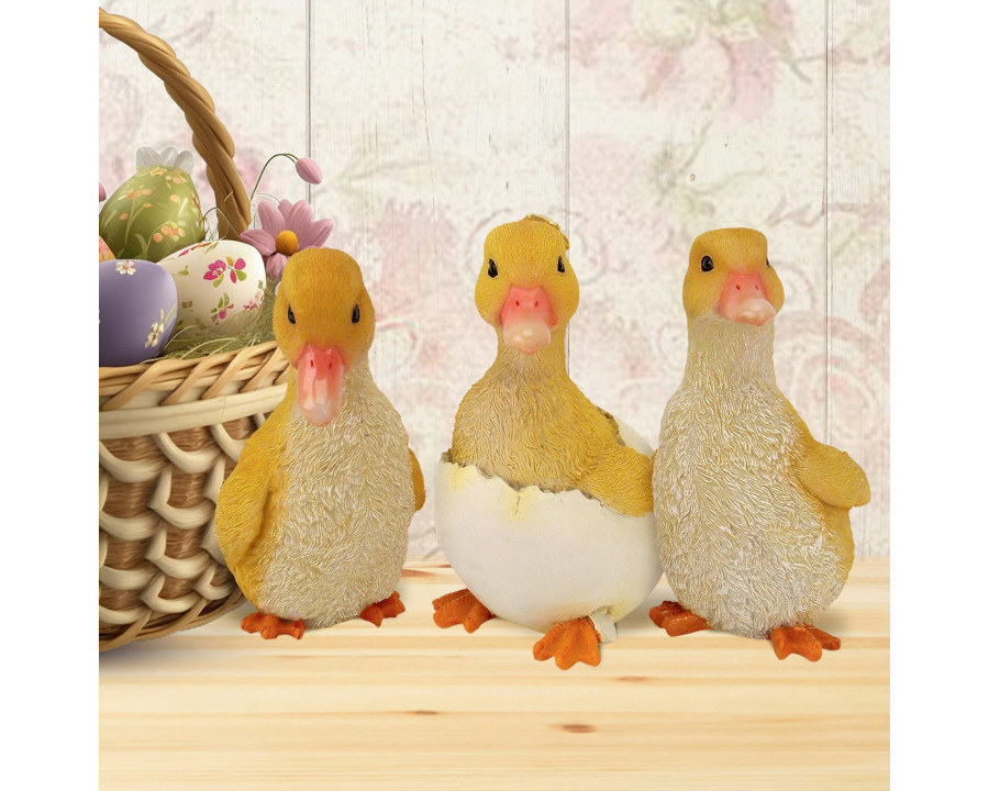 Toscano - Set of 3 Duckling Brood Garden Statues