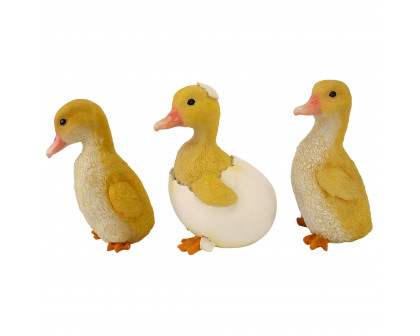 Toscano - Set of 3 Duckling Brood Garden Statues