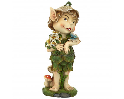 Toscano Pixie Elfin Gnome Garden Statue - Perry