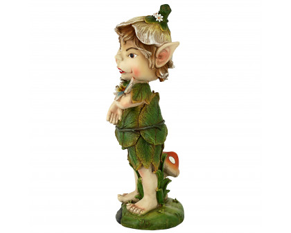 Toscano Pixie Elfin Gnome Garden Statue - Perry