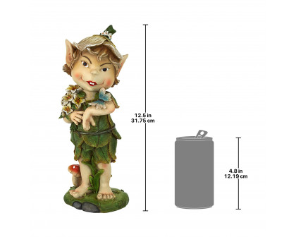 Toscano Pixie Elfin Gnome Garden Statue - Perry