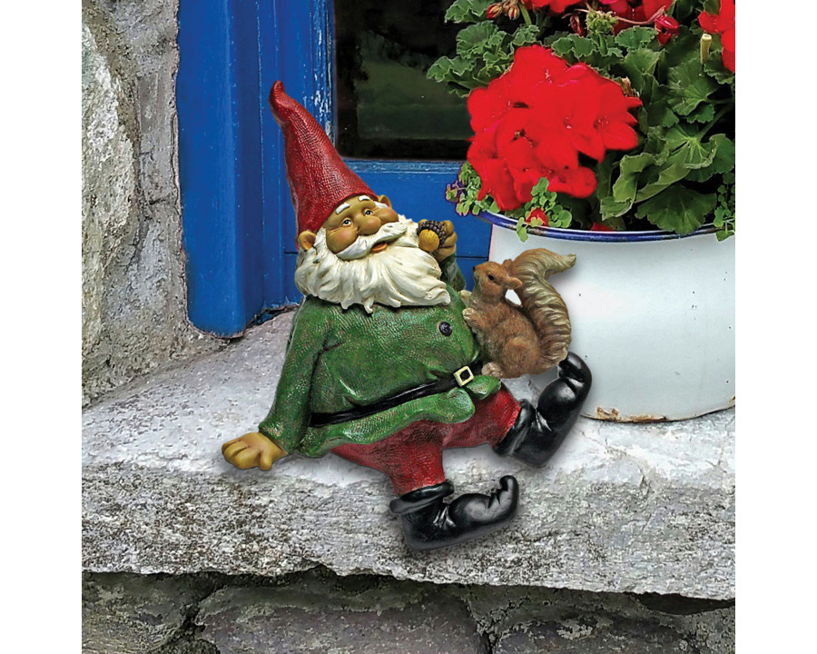 Toscano - Osbertthe Garden Gnome Shelf Sitter Statue