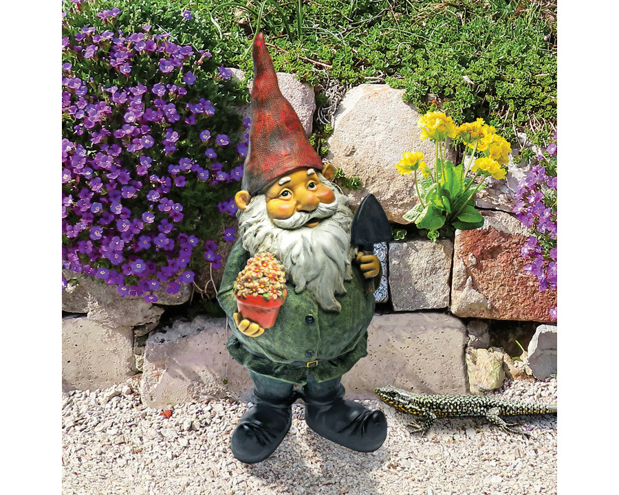 Toscano - Dagobert with Gifts Garden Gnome Statue