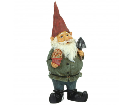 Toscano - Dagobert with Gifts Garden Gnome Statue