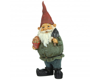 Toscano - Dagobert with Gifts Garden Gnome Statue