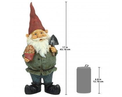 Toscano - Dagobert with Gifts Garden Gnome Statue