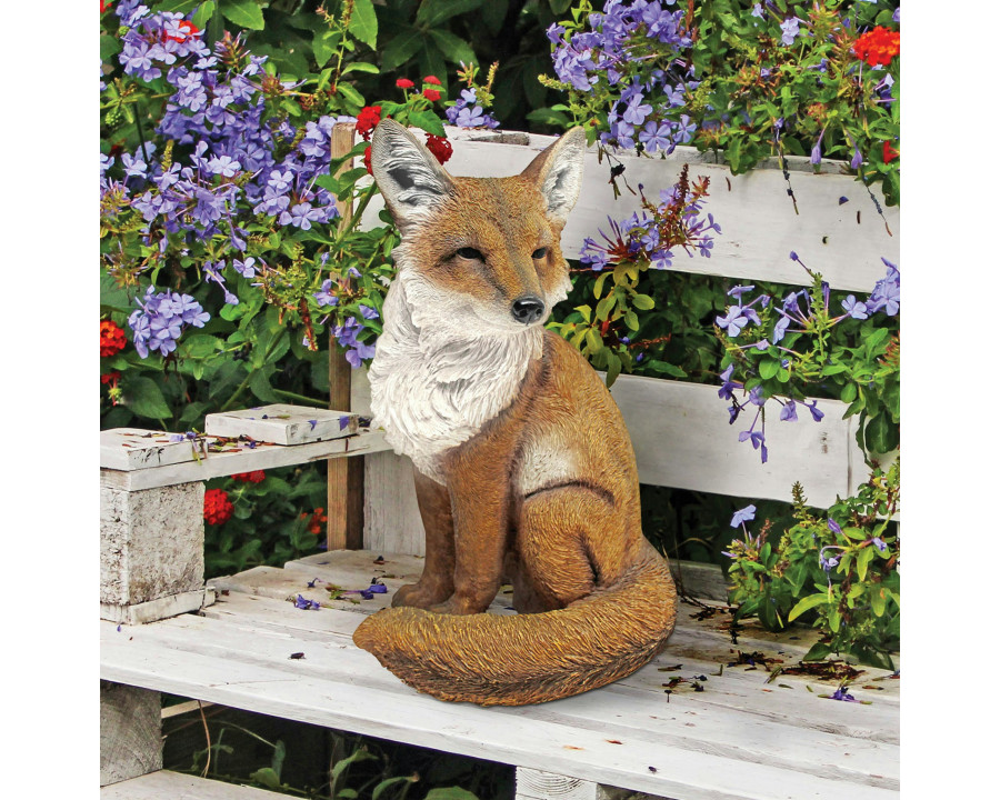 Toscano - Fabian the Flamboyant Fox Garden Statue