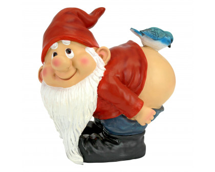 Toscano Loonie Moonie Bare Buttocks Garden Gnome Statue - Medium