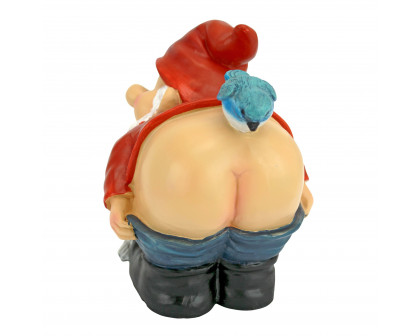 Toscano Loonie Moonie Bare Buttocks Garden Gnome Statue - Medium