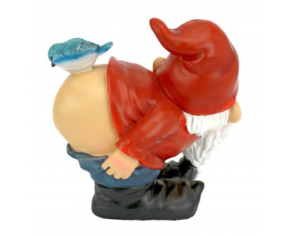 Toscano Loonie Moonie Bare Buttocks Garden Gnome Statue - Medium