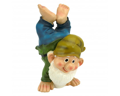 Toscano - Handstand Henry the Garden Gnome Statue