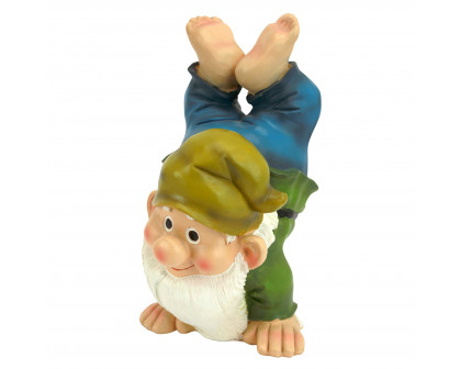 Toscano - Handstand Henry the Garden Gnome Statue