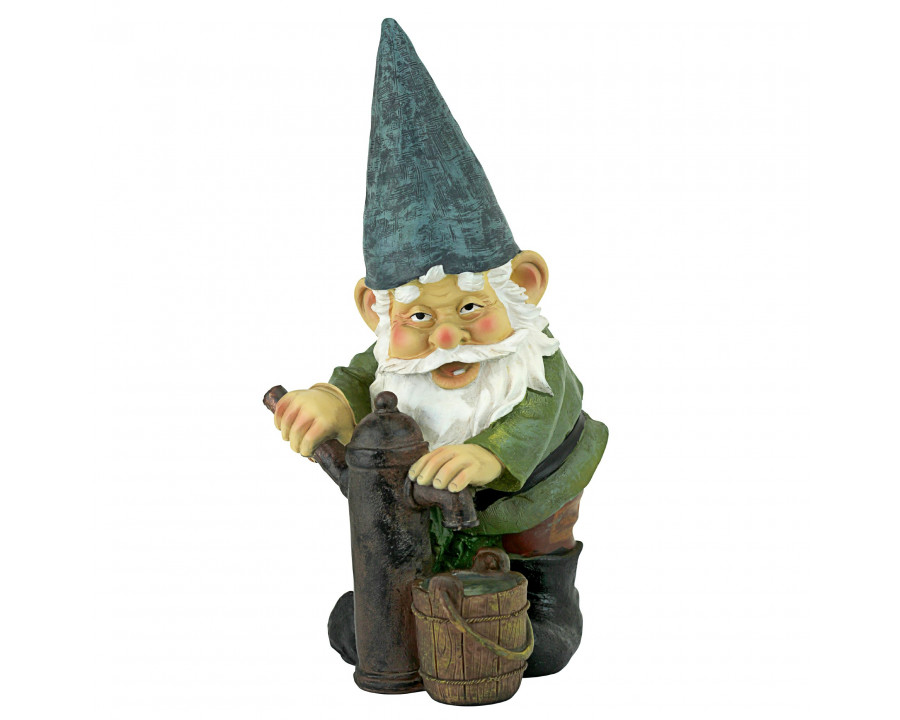 Toscano - Water Pump Pete Garden Gnome Statue