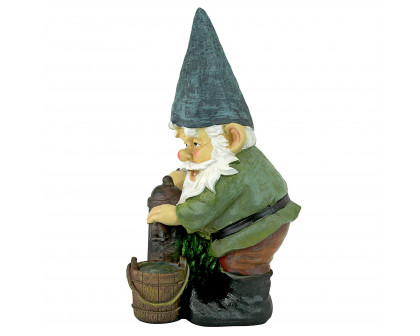 Toscano - Water Pump Pete Garden Gnome Statue