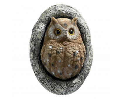 Toscano - Octavius Knothole Owl Tree Sculpture