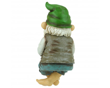 Toscano - Ziggy the Fishing Gnome Garden Sitter Statue