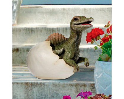 Toscano - Prehistoric Spinosaurus Dinosaur Egg Hatchling Garden Statue