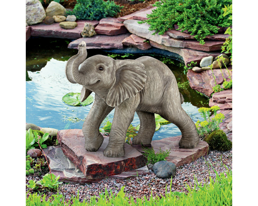 Toscano - Eshe the Exuberant Elephant Garden Statue