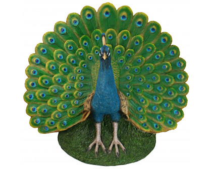 Toscano - Peacock Plumage Garden Statue