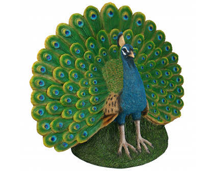 Toscano - Peacock Plumage Garden Statue