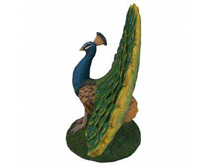 Toscano - Peacock Plumage Garden Statue