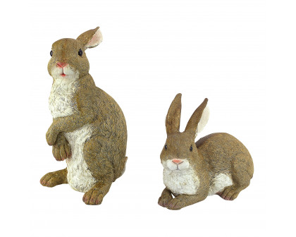 Toscano - Set of 2 Bashful and Hopper Garden Bunnies Collection