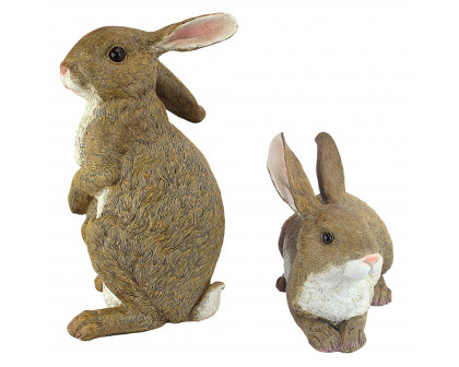 Toscano - Set of 2 Bashful and Hopper Garden Bunnies Collection