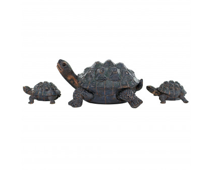 Toscano - Turtle Tribe Garden Tortoise Family Statues